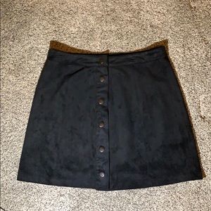 BLACK button up skirt!